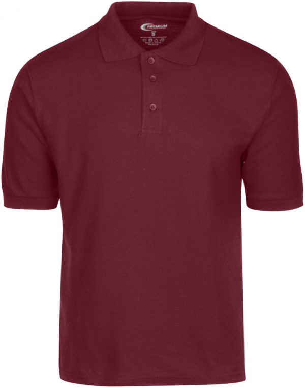 burgundy polo shirt mens 1