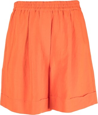 orange shorts for women